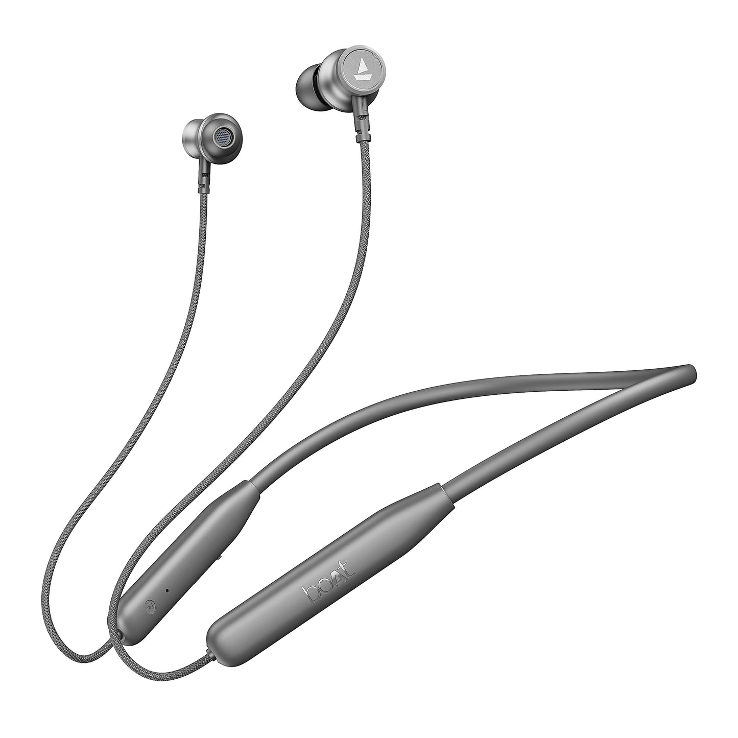 Boat Rockerz 113, 40H Battery, Dual Pair, Fast Charge, ENx Tech, Stream Ad Free Music via App Support, Magnetic Buds, Bluetooth Neckband, Wireless with Mic in Ear Earphones (Active Black)